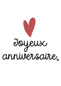 Joyeux anniversaire avec un grand c&oelig;ur
